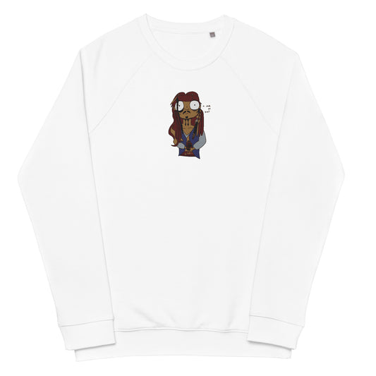 Unisex organic raglan sweatshirt